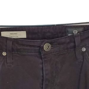 AG Adriano Goldschmied Black The Stilt Cigarette Leg Skinny Jean